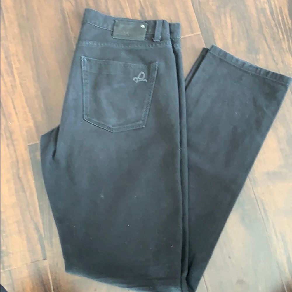 DL1951 black denim slim straight